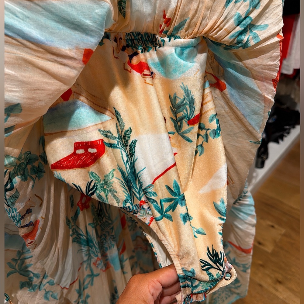 PatBO x Eden Rock Tropical Beach Midi Dress Size M - Picture 4 of 4
